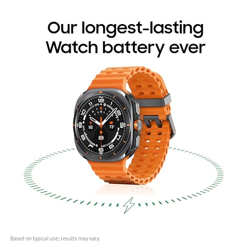 Samsung Galaxy Watch Ultra (2025) 47mm LTE Smartwatch, Titanium Casing, Advanced Sleep Coaching, Running Coach, Energy Score, Heart Rate Tracking, GPS, Titanium White [US Version, 2 Yr Warranty]|B0F7PQDB7K