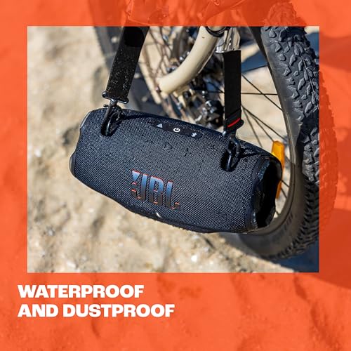 JBL Xtreme 4 - Portable Bluetooth Speaker, Powerful Sound and Deep Bass, IP67 Waterproof, 24 Hours of Playtime, Powerbank, Auracast for Multi-Speaker Pairing (Black)|B0CTP191Z3